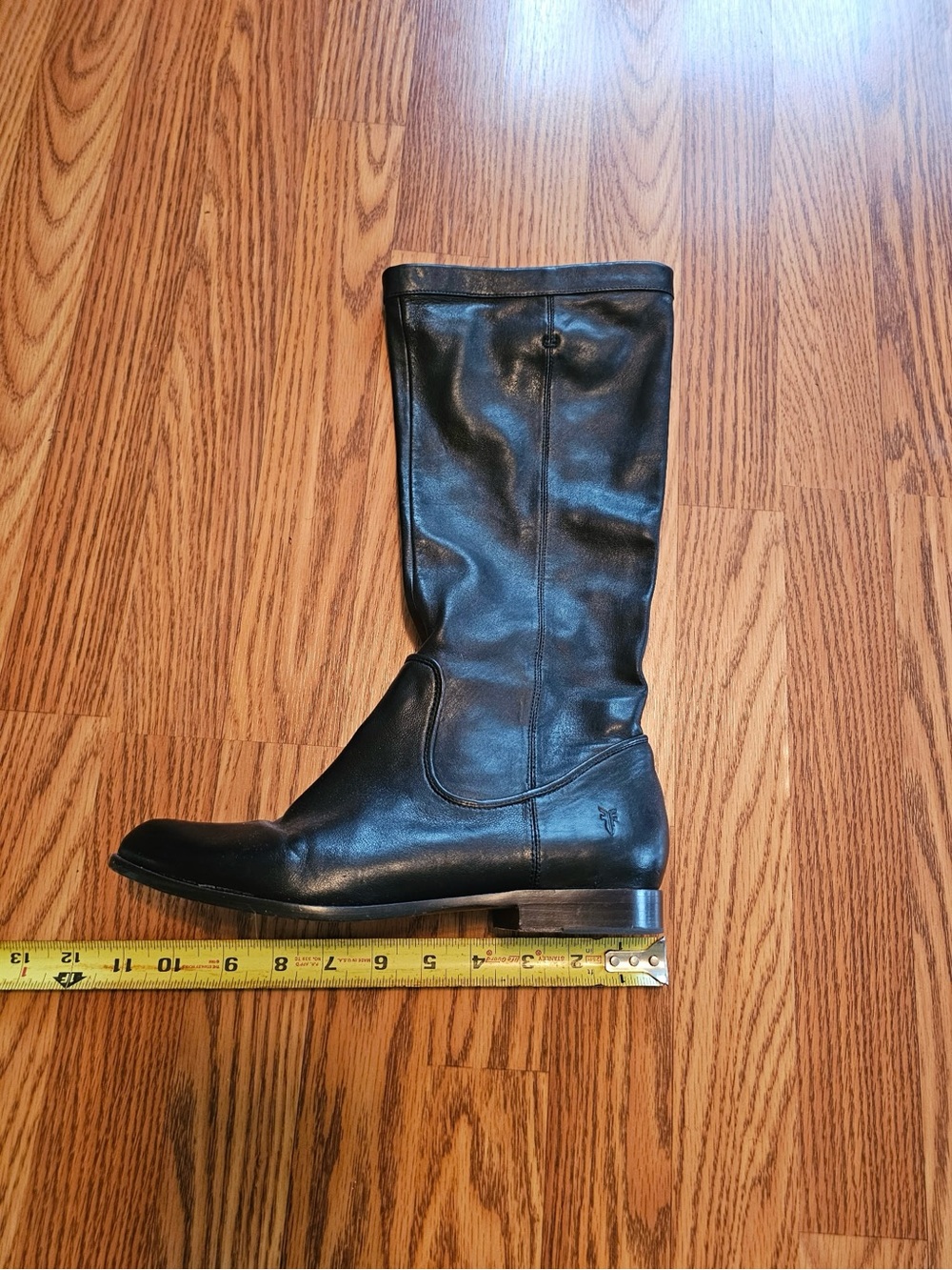 Frye Black Leather Tall Riding Boots - Picture 9 of 10